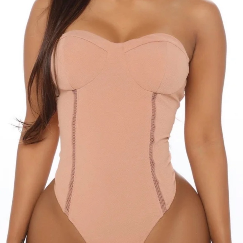 Fashion nova mauve pink tube top